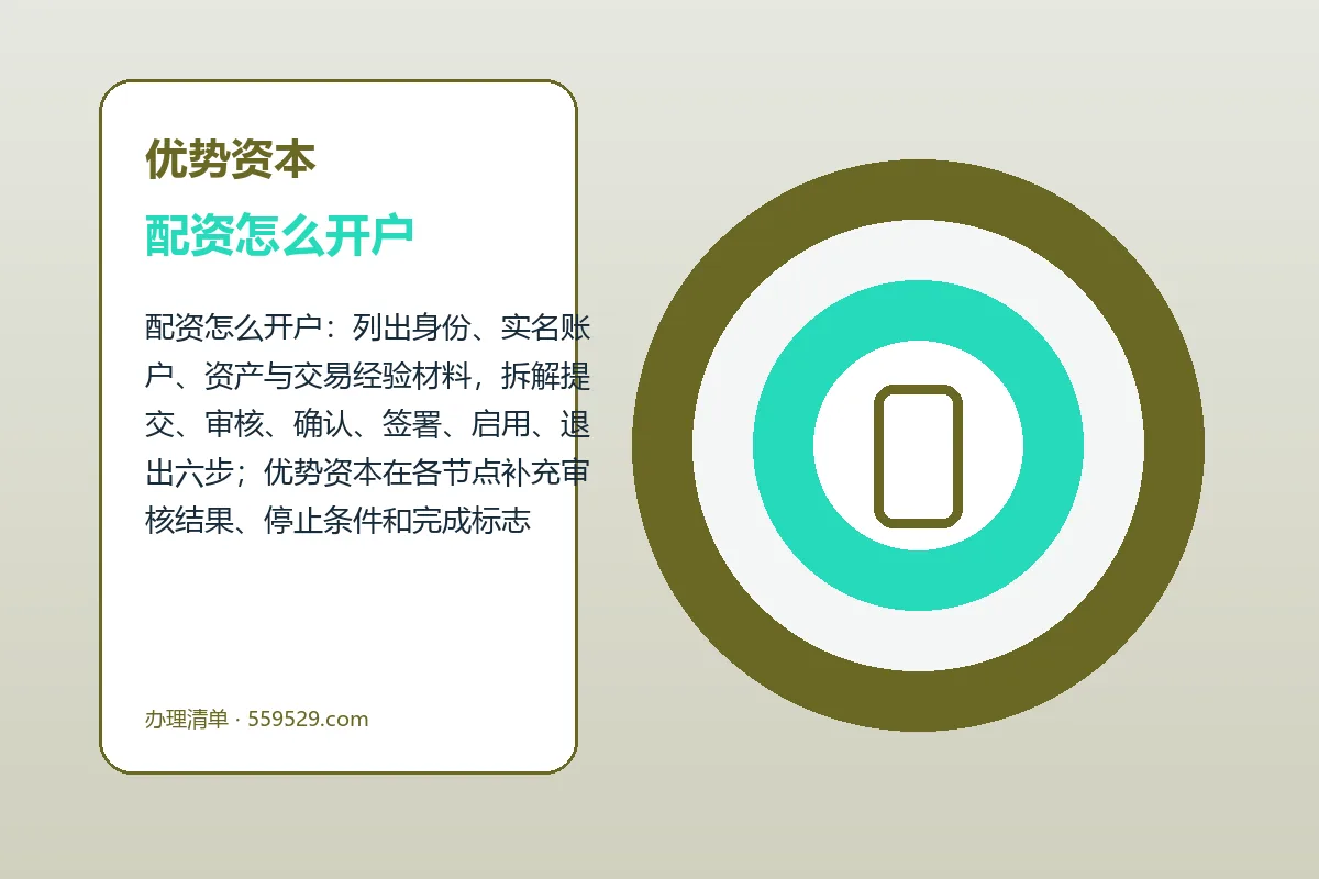 优势资本配资服务办理流程示意